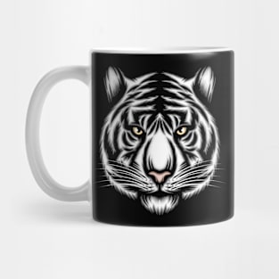 Cool white tiger illustration Mug